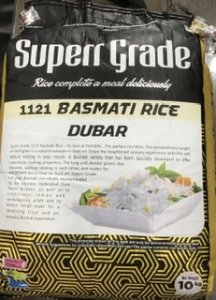 Superr Grade 1121 Basmati Rice Dubar 10kg 730/-