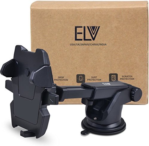ELV Car Mount Adjustable Car Phone Holder Universal Long Arm, Windshield for Smartphones - Black MRP 999/-