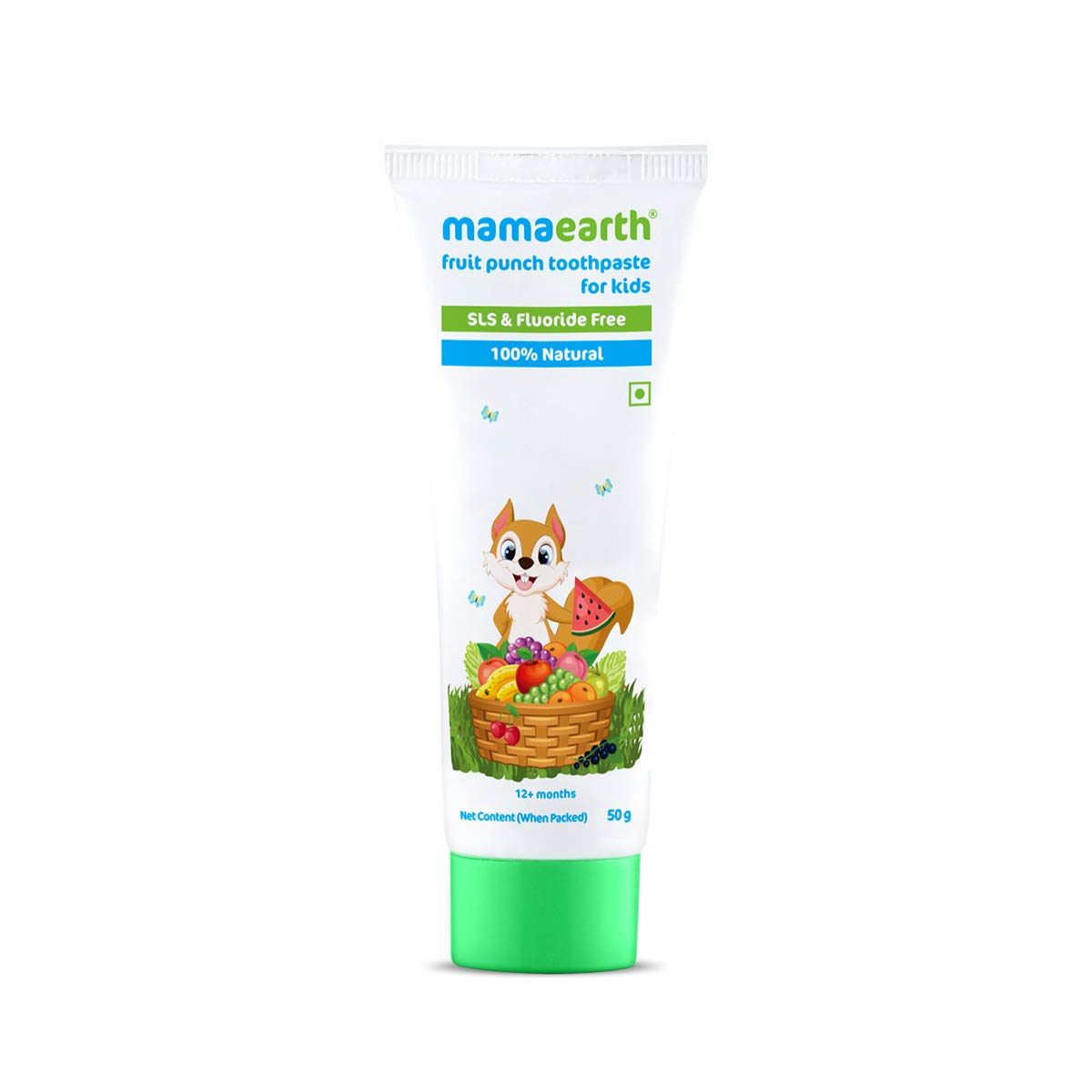 Mama earth fruit punch toothpaste for kids 50g MRP 149/-