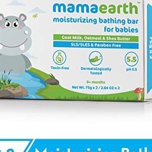 Mama earth moisturizing bathing bar for babies 75g*2 MRP 249/-