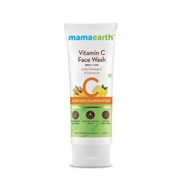 Mama Earth Vitamin C Face Wash Turmeric 100ml MRP 249/-