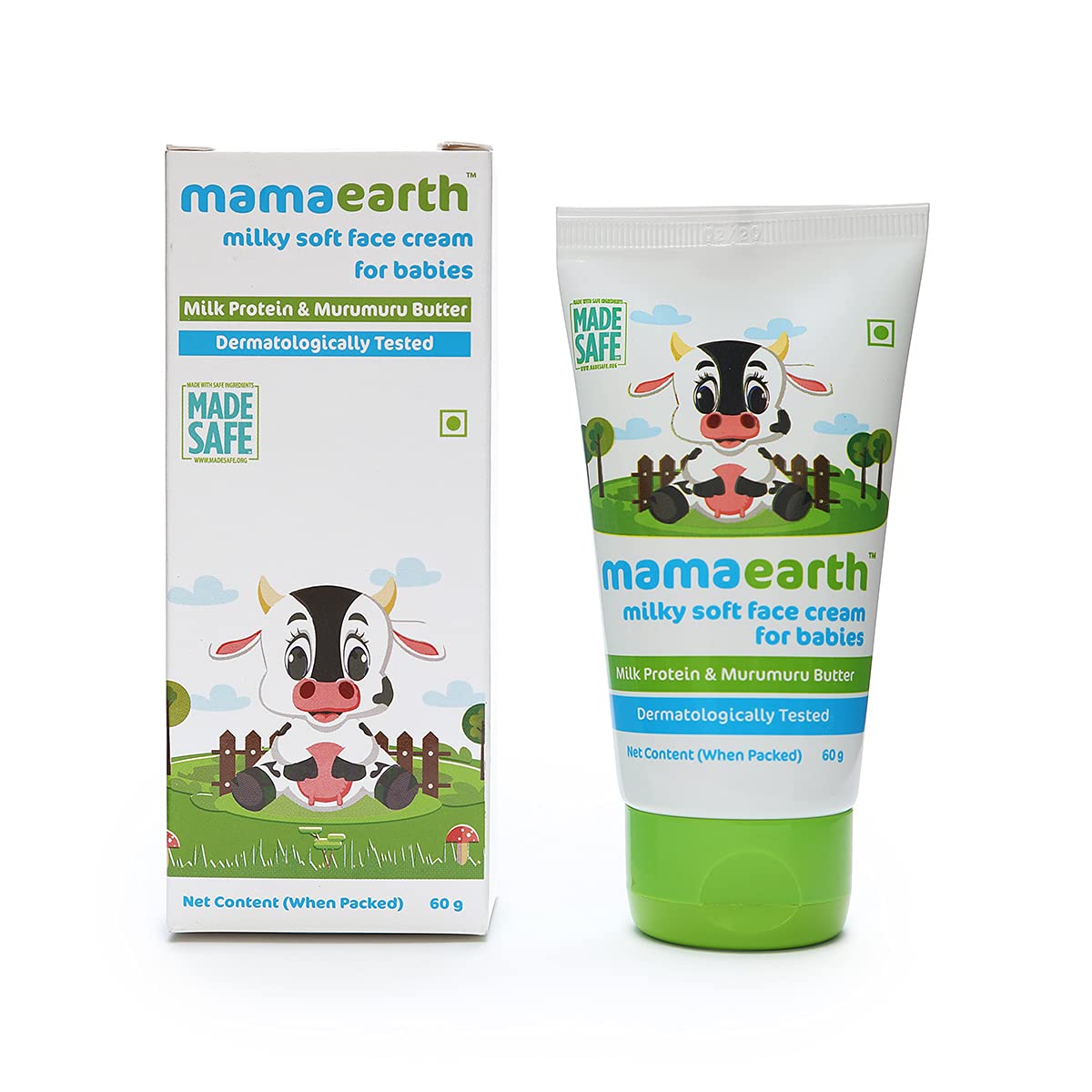 Mama earth milk soft face cream for babies 60g MRP 199/-