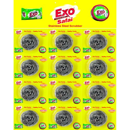 EXO Safai stainless steel scrubber MRP 15/-(12PCS)