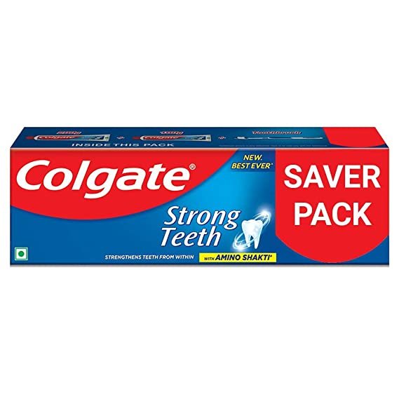 Colgate strong teeth 200+100g MRP 161/-
