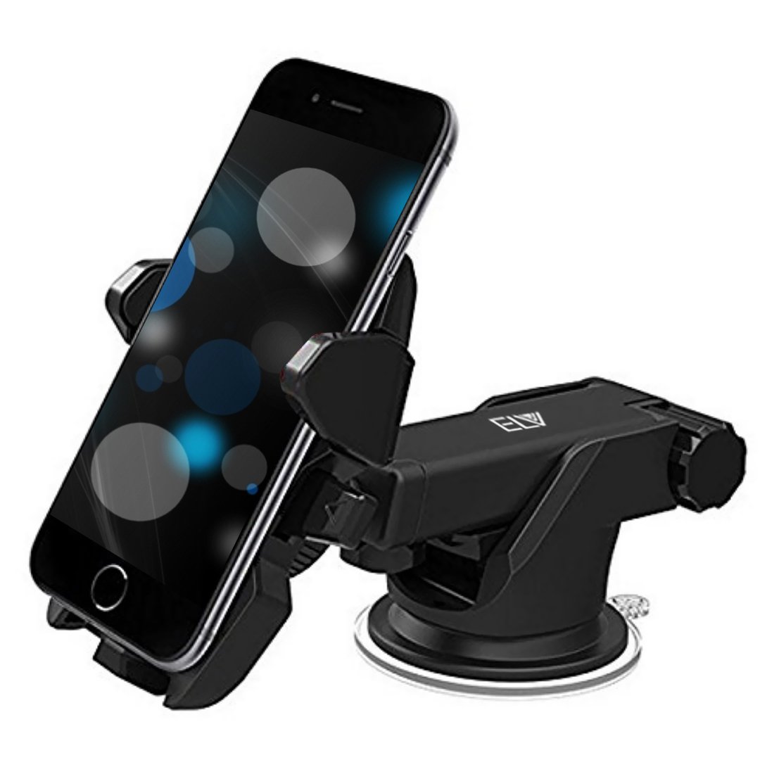 ELV Car Mount Adjustable Car Phone Holder Universal Long Arm, Windshield for Smartphones - Black MRP 999/-