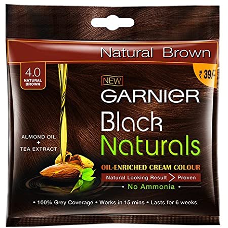 GARNIER Black Naturals 4.0 natural brown 200ml+20g MRP 39/-(4 PCS)