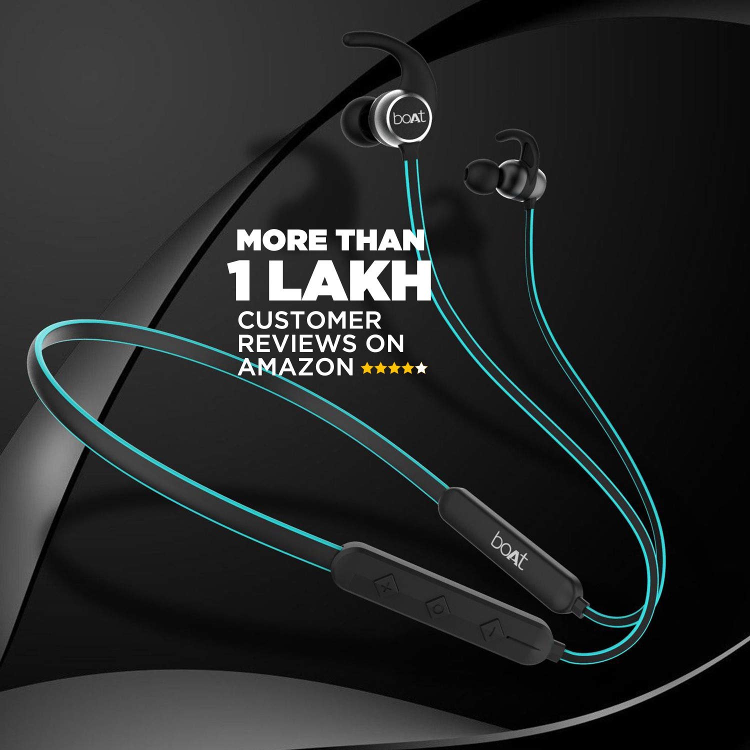 boAt Rockerz 255 Sports in-Ear Bluetooth Neckband Earphone with Mic(Ocean Blue)