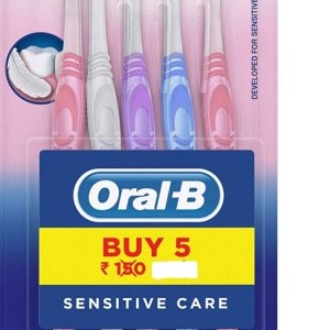 Oral-B SENSITIVE CARE EXTRA SOFT MRP 24/-(5PCS)