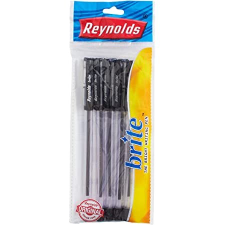 Reynolds Brite Ball Pen Black MRP 5/-(5 N )