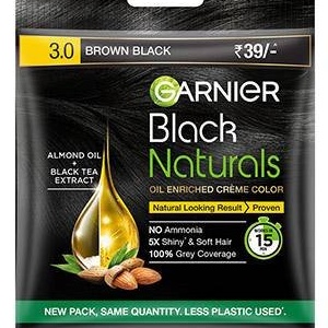 GARNIER Black Naturals Brown Black 3.0 20ml+20gm MRP 39/-(8PCS)