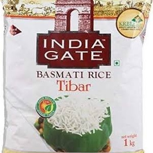 India Gate Basmati Rice Tibar 1kg  MRP 135/-