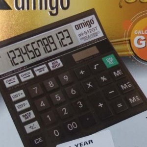 Amigo Gold Calculater mi-512GT MRP 305/-