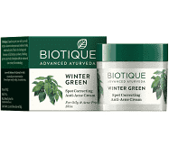 Biotique Bio Winter Green Spot Correcting Anti-Acne Cream 15 g MRP-199/-