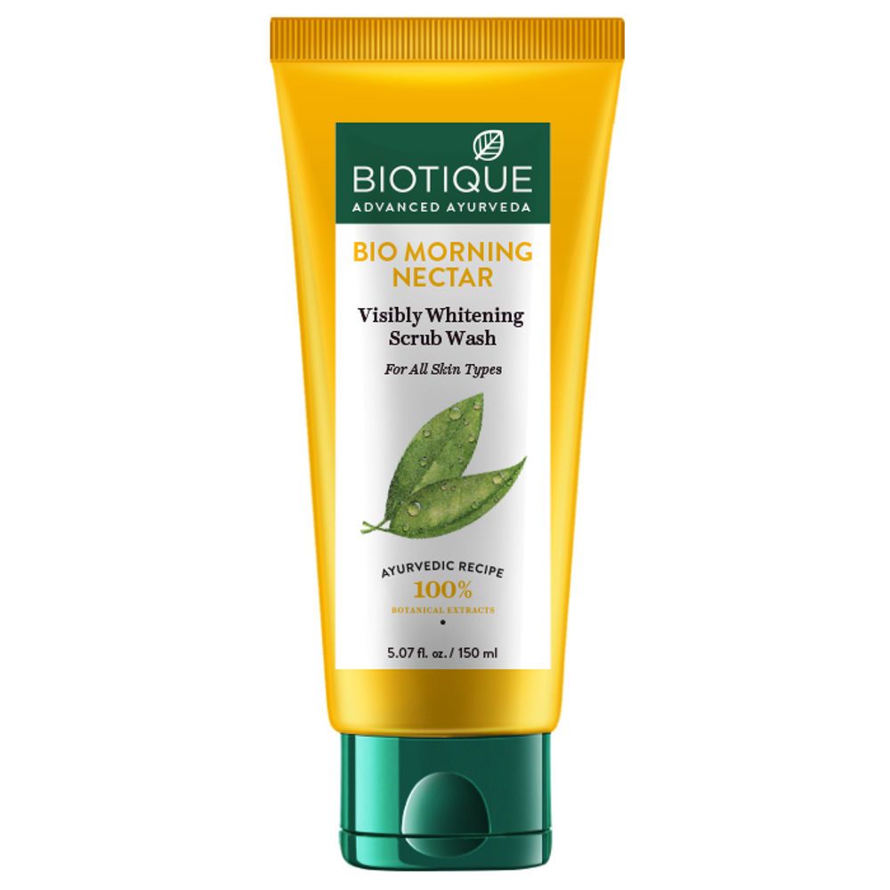 Biotique Bio Morning Nectar Whitening Scrub Wash 150ml MRP-150/-