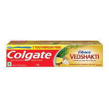 Colgate vedshakti+ free with brush    140gm MRP 55/-