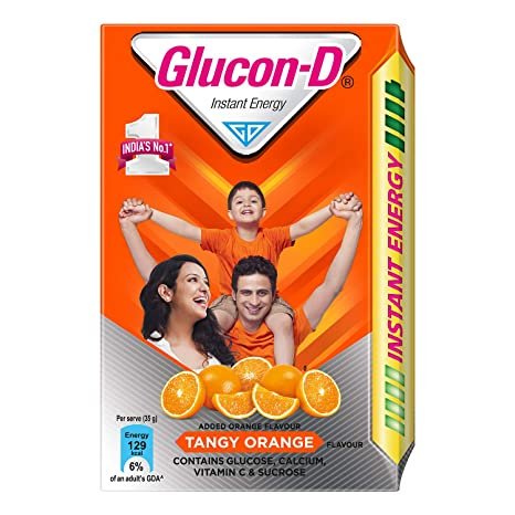 Glucon-D Tangy Orange 200gm MRP 70/-