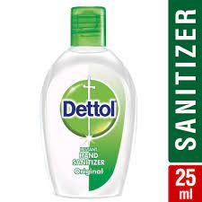 DETTOL HAND Sanitizer  50ML  MRP 25/-(6 PCS)