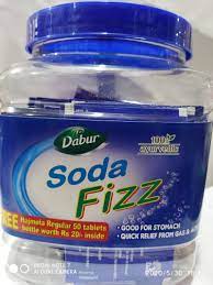 Dabur soda fizz  20N * 5G AND 1 Hajmola Regular 50tablets Bottle Worth 20/- MRP 140/-