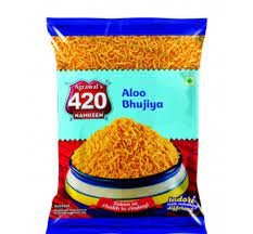 Agarwals 420 Aloo Bhujiya Namkeen 400gm MRP 95/-