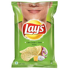 LAYS AMERICAN STYLE CREAM AND ONION 35GM MRP 10/-