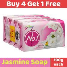 Godrej Jasmine Milk Cream 4+1 Free 5 U x 100g= 500g  MRP-130/-