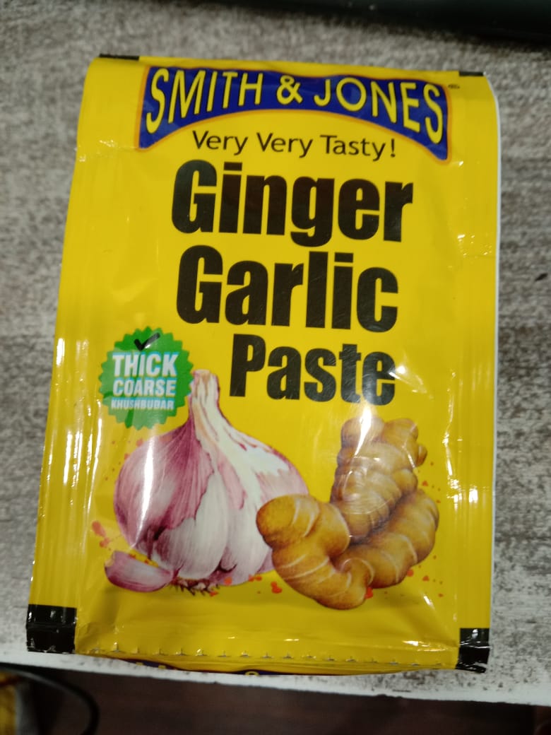 Smith &Jones Ginger Garlic Paste 25g MRP-5/-(12 PCS)