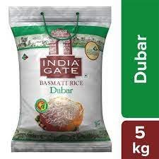 India Gate Basmati Rice Dubar 5kg MRP 610/-