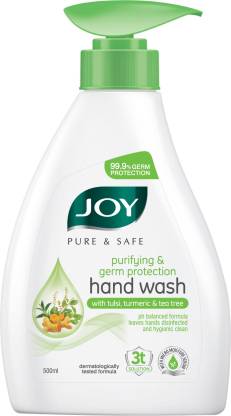 Joy Hand Wash With Tulsi , Turmeric & Tea tree 500ml MRP-180/-