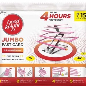Good knight JUMBO  FAST CARD MRP 15/-(12PCS)