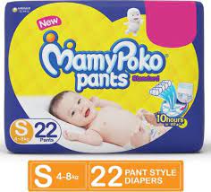 MamyPoko Pants Size  S 22  Pants  4-8KG    MRP 195/-