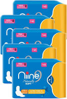 Niine naturally soft extra long   6PADS 275MM MRP 35/-