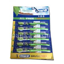 ORAL- B NEEM WITH EXTRACT TOOTHBRUSHES 6+1 FREE MRP 210/-