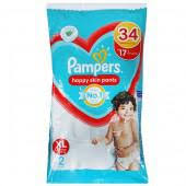 Pampers baby dry pants  Size XL 2 PANT MRP 34/- (8PCS)