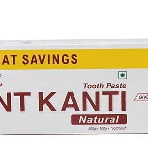 Patanjali Dant Kanti Natural Toothpaste 300G (FREE SANITIZER) MRP 145/-