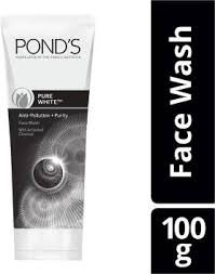 Pond’s  PURE WHITE ANTI POLLUTION+PURITY FACEWASH WITH ACTIVATED CHARCOAL  100gm MRP 190/-