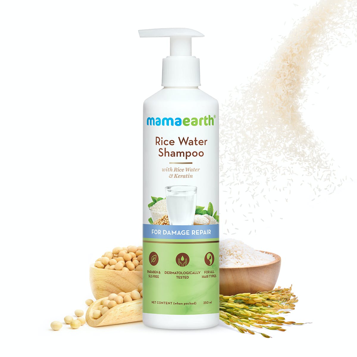 Mama Earth Rice Water Shampoo 250ml MRP 349/-