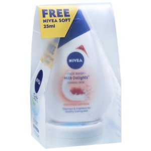 Nivea Face Wash Milk Delights Normal Skin Precious Saffron 100 ml MRP-185/-