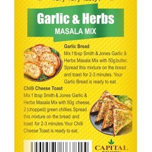 SMITH &amp;  JONES Garlic &amp; Herbs MASALA MIX 75g MRP 99/-
