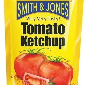 SMITH &amp; JONES Tomato Ketchup 90gm mrp 15/-
