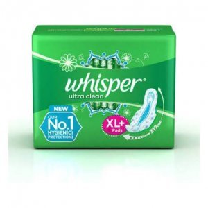 Whisper Ultra Clean  XL+ 15PADS MRP 175/-
